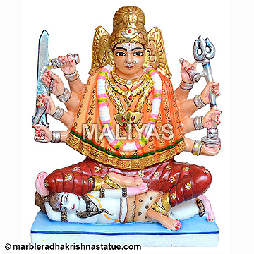 Marble Bhadrakali Statue