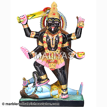 Black Marble Kali Maa Statue