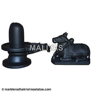 Marble Nandi and Shivling Murti