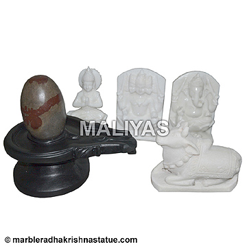 Marble Shiv Parivar Murti