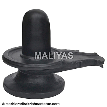 Black Marble shivling Statue