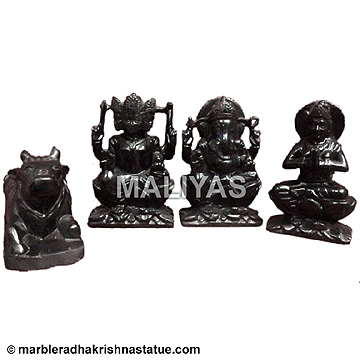 Black Marble Shive parivar murtis