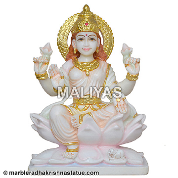 Marble Lakshmi Statue