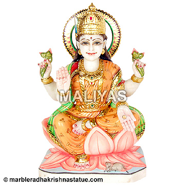 Marble Statue Of Laxmi Ji