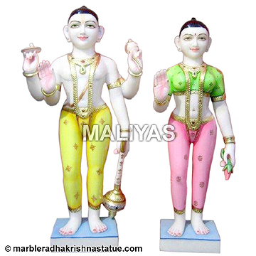 Iskcon Vishnu Laxmi Statue