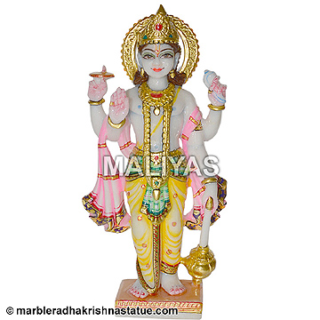 Marble Vishnu Sculpture