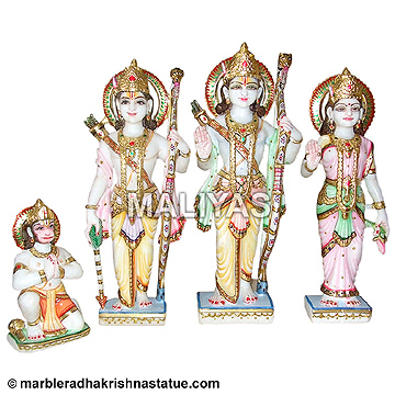 White Marble Ram Darbar God Statue