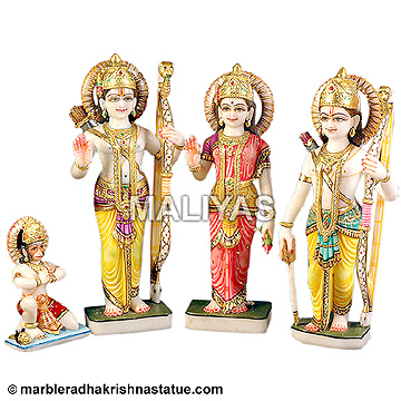 White Marble Ram Darbar Statue