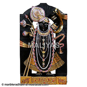 Marble Shrinath ji Moorti
