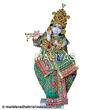Marble Iskcon Krishna Sculpture