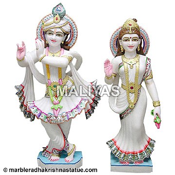 Radha Krishna Stone Murti