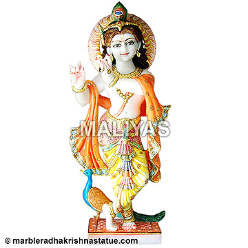 Marble Statue of Lord Krishna