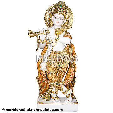 Marble Krishna Moorti