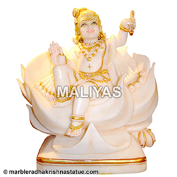 Krishna Statue On Lotus