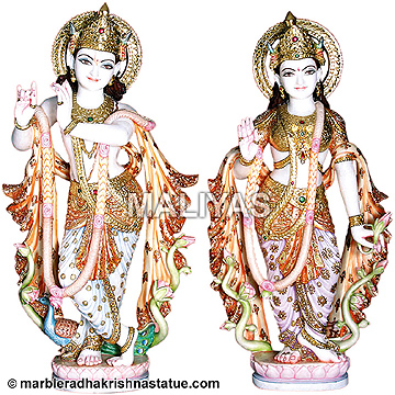 Marble Radha Krishna Idol