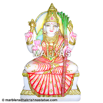 Marble Raj Rajeswari Devi Murti