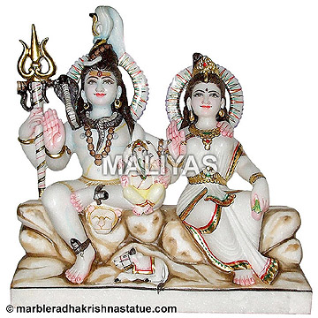 Ganesh White Marble Statue