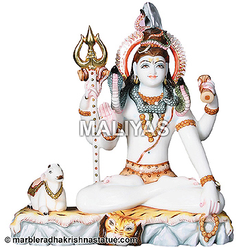 Lord Shiva Marble Statue for Sale