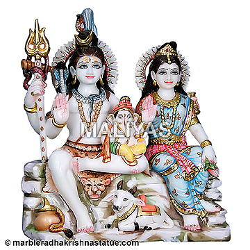 Marble Shiv Parvati Idols