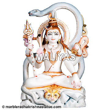 Lord Shiva Marble Statue for Sale