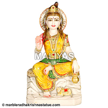 Marble Parvati Statue