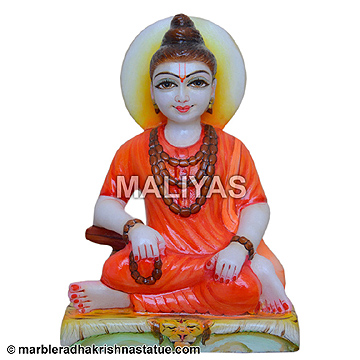 White Marble Sripada Srivallabha Statue