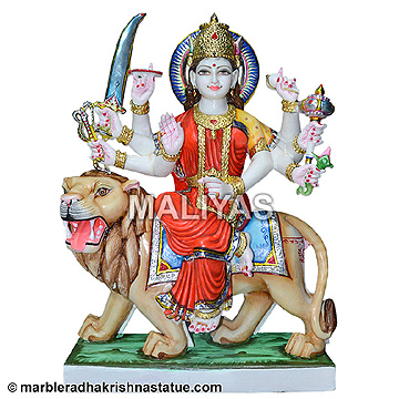 Durga Maa Statue Colorful