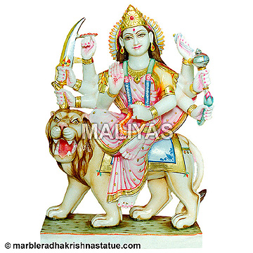 Marble Durga Statue