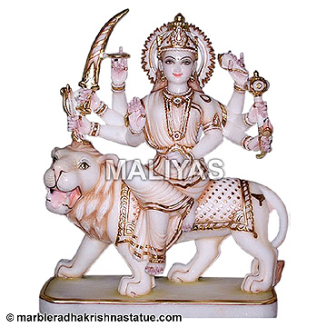 Marble Durga Statues