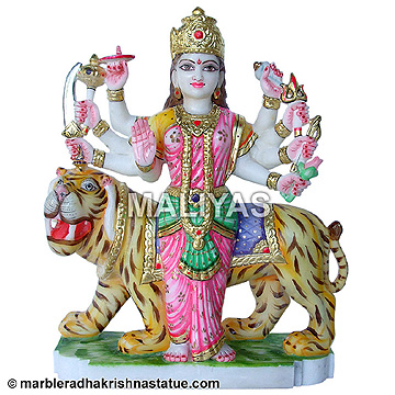 Marble Vaishno Mata Statue