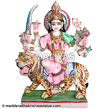 Marble Durga Statue