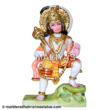Beautiful Marble Hanuman Statue