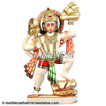 Marble Lord Veer Hanuman Sculpture