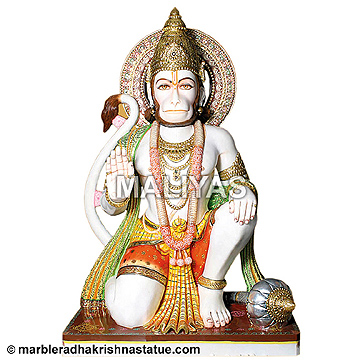 Marble hanuman Statue for Mandir
