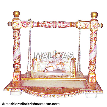 Marble Jhula for Laddu Gopal