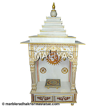 White Pooja Mandir