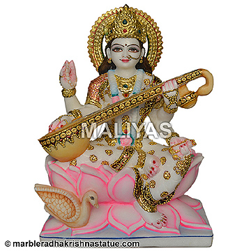 Marble Saraswati Maa Idol