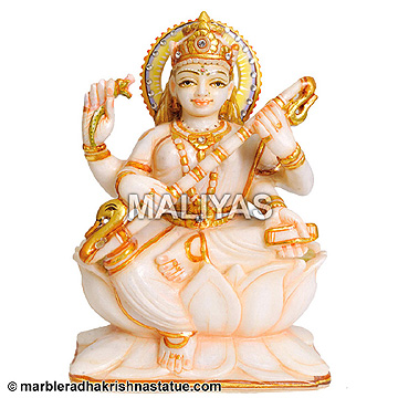 Marble Statue of Saraswati maa